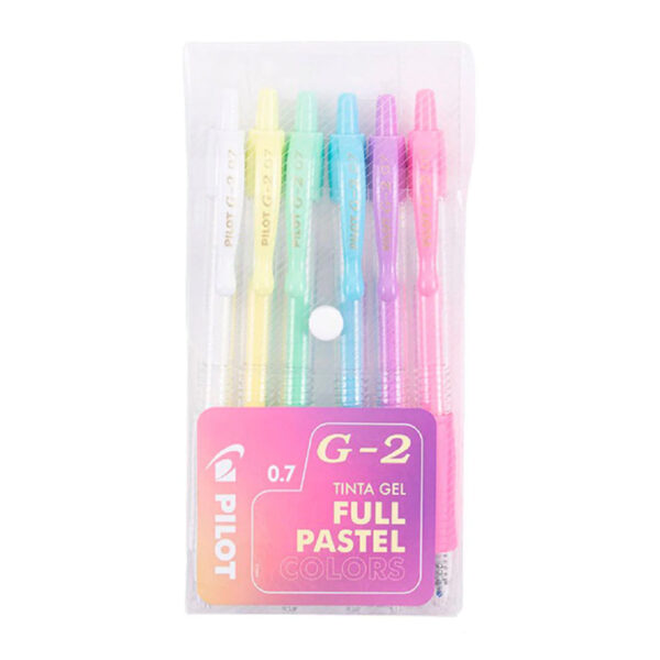 lapices-tinta-gel-pilot-pasteles