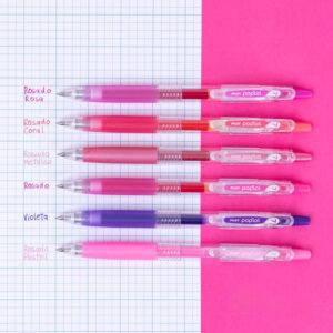 Lápices Tinta Gel Pilot Poplol Rosados 0.7mm 6 colores - Imagen 3