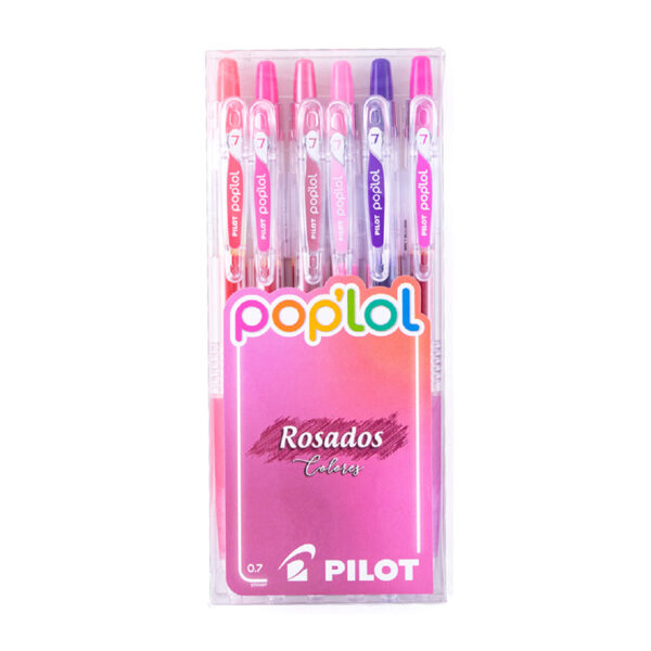 lapices-tinta-gel-pilot-poplol-rosados
